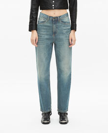 The Kooples FEMME USED RAPIECE jean boyfriend bleu