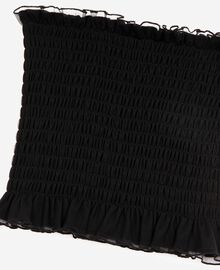 The Kooples FEMME BLACK top bustier smoké noir