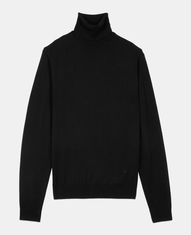 The Kooples HOMME BLACK pull en laine noire