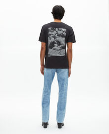The Kooples MIXTE BLACK WASHED t-shirt mixte the doors x the kooples noir