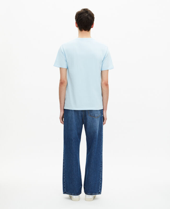 The Kooples HOMME BABY BLUE t-shirt avec sérigraphie bleu clair