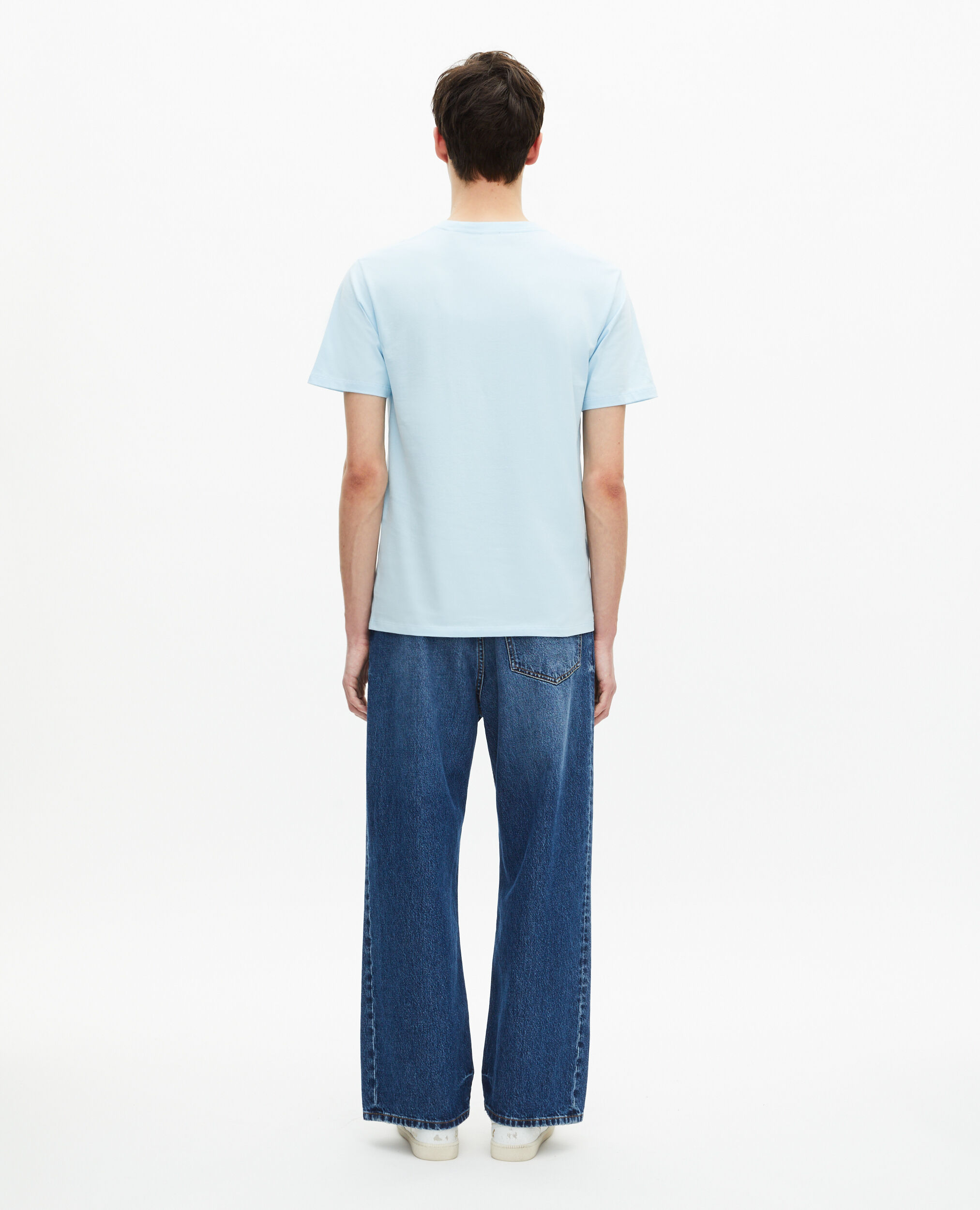 T-shirt avec sérigraphie bleu clair, BABY BLUE, hi-res image number null
