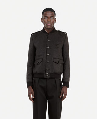 The Kooples HOMME DARK GREY blouson teddy gris