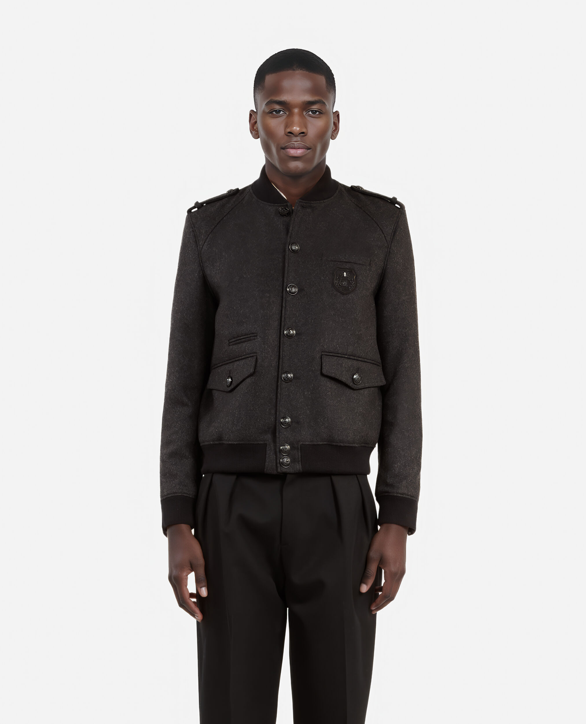 Blouson Teddy gris, DARK GREY, hi-res image number null