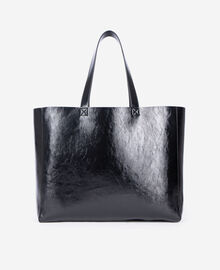 The Kooples FEMME BLACK sac cabas effet cuir noir