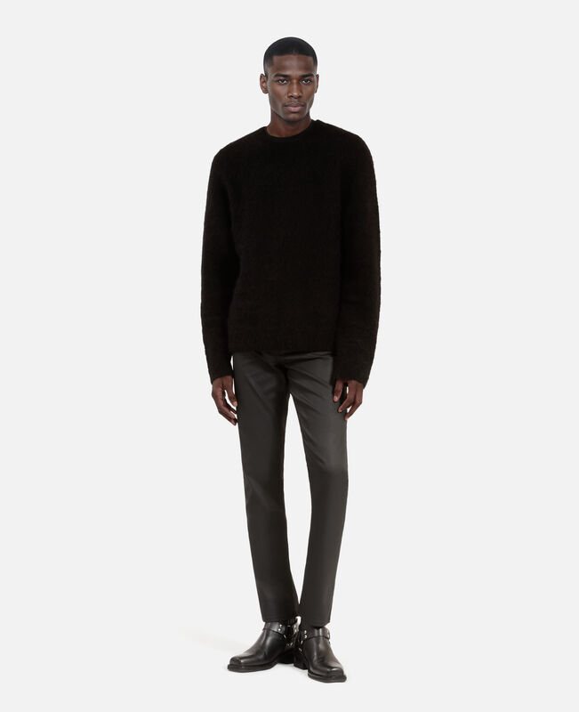 The Kooples HOMME BLACK STONE pull en laine et mohair noir