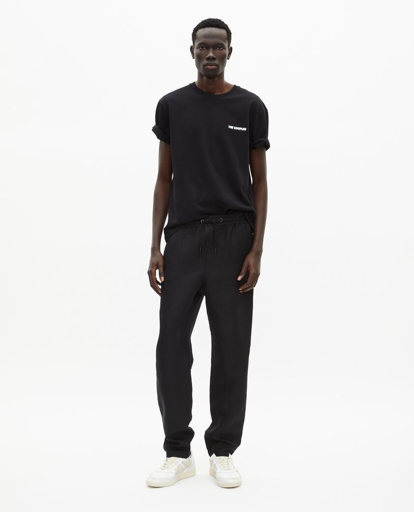 The Kooples HOMBRE BLACK pantalón recto negro