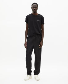 The Kooples HOMME BLACK jogging droit noir