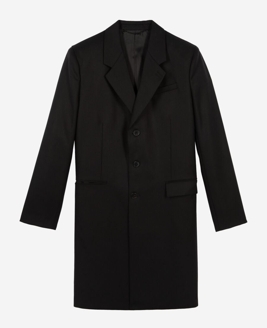 The Kooples MEN BLACK black wool coat