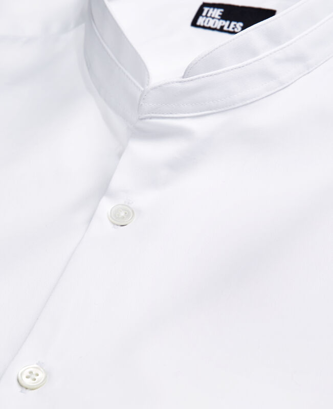 The Kooples HOMME WHITE chemise col officier blanche