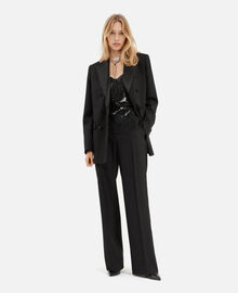The Kooples FEMME BLACK veste de smoking noire