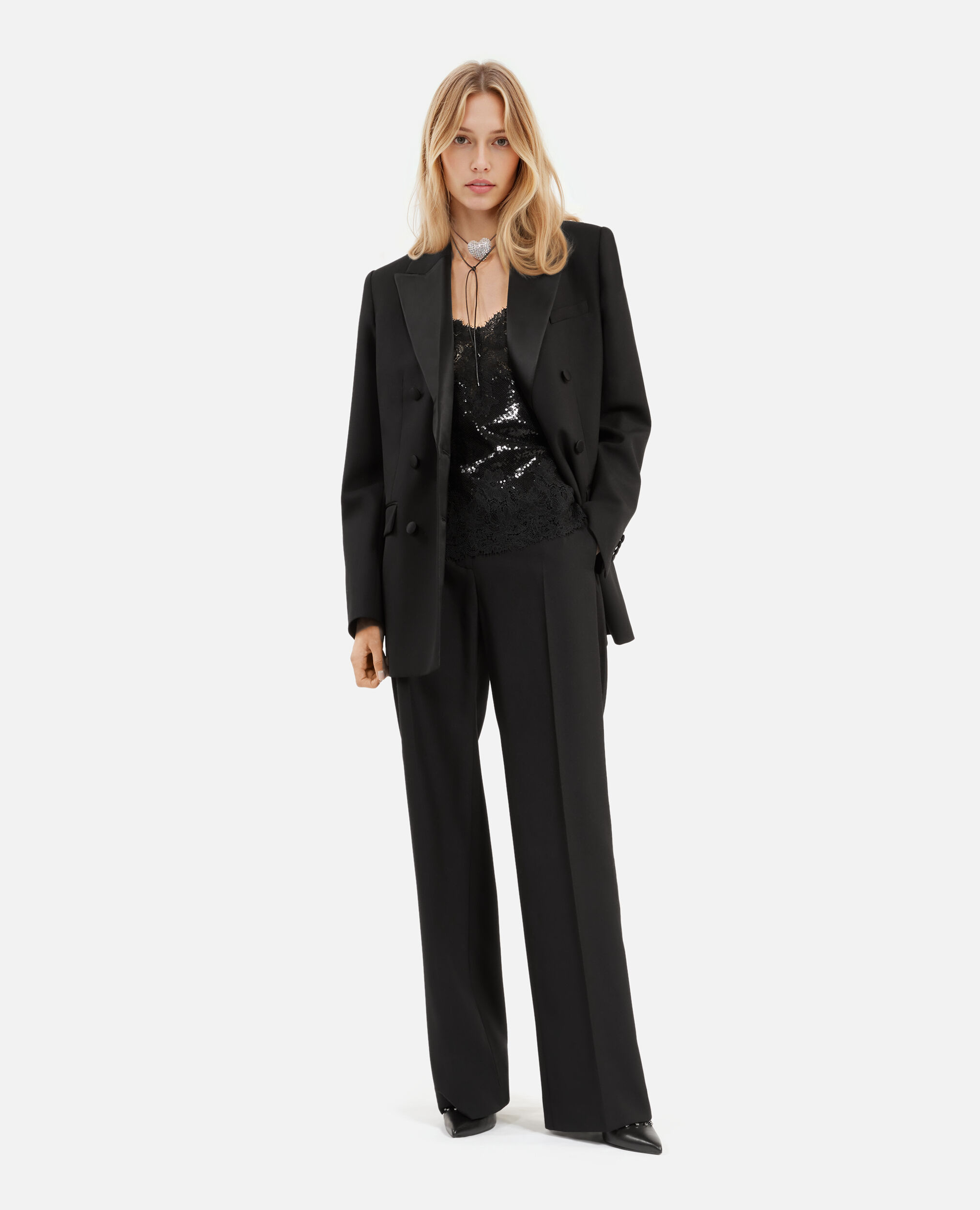 Veste de smoking noire, BLACK, hi-res image number null
