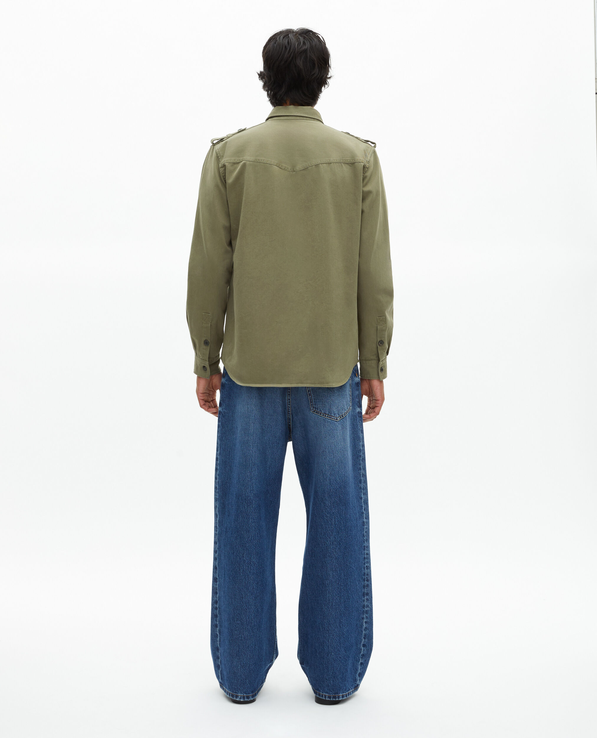 Surchemise style officier kaki, OLIVE NIGHT, hi-res image number null