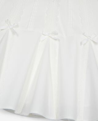 The Kooples FEMME ECRU jupe courte détails nœuds écrue