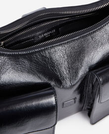 The Kooples FEMME BLACK sac amelia xl en cuir noir