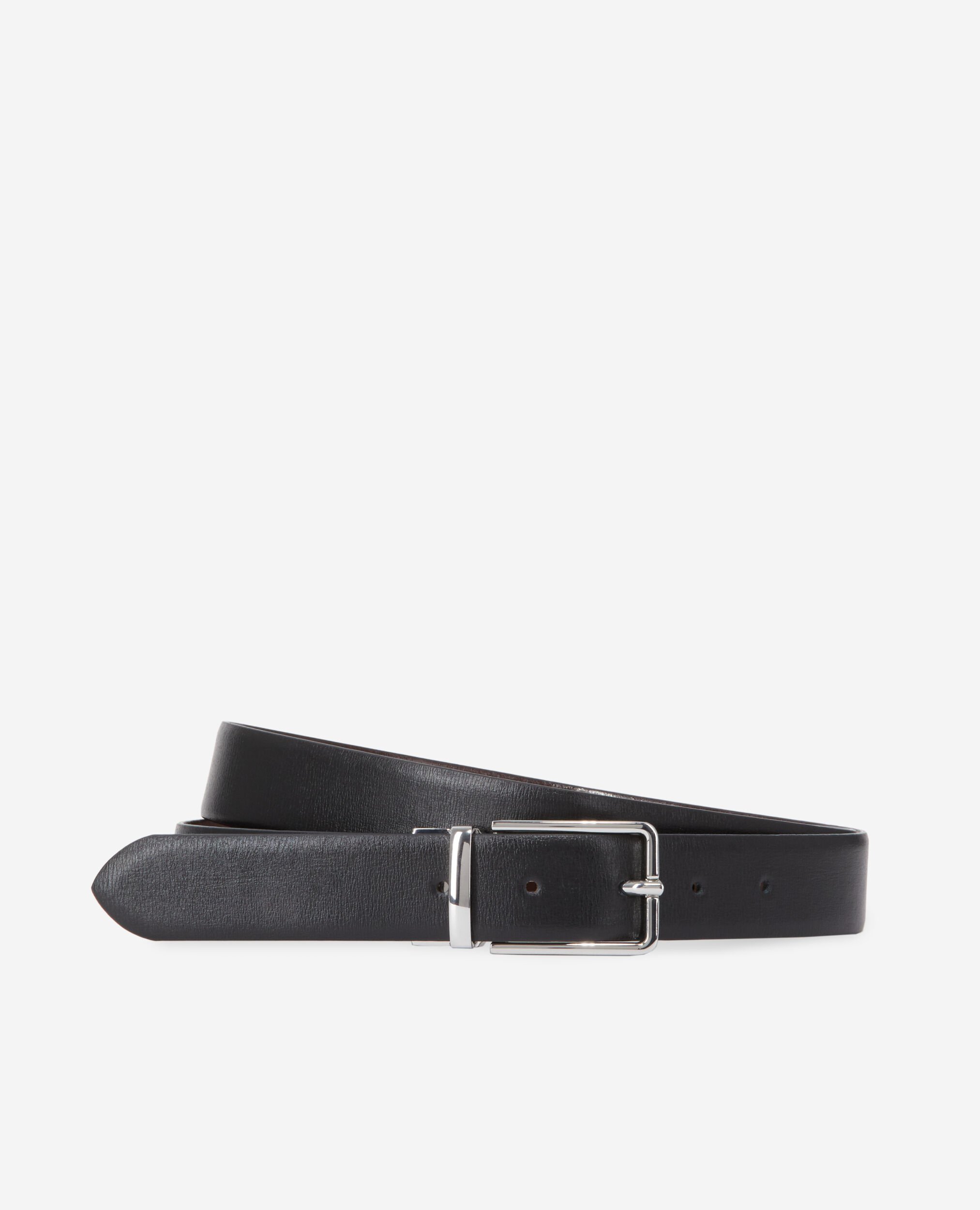 Ceinture reversible en cuir bicolore, BLACK, hi-res image number null