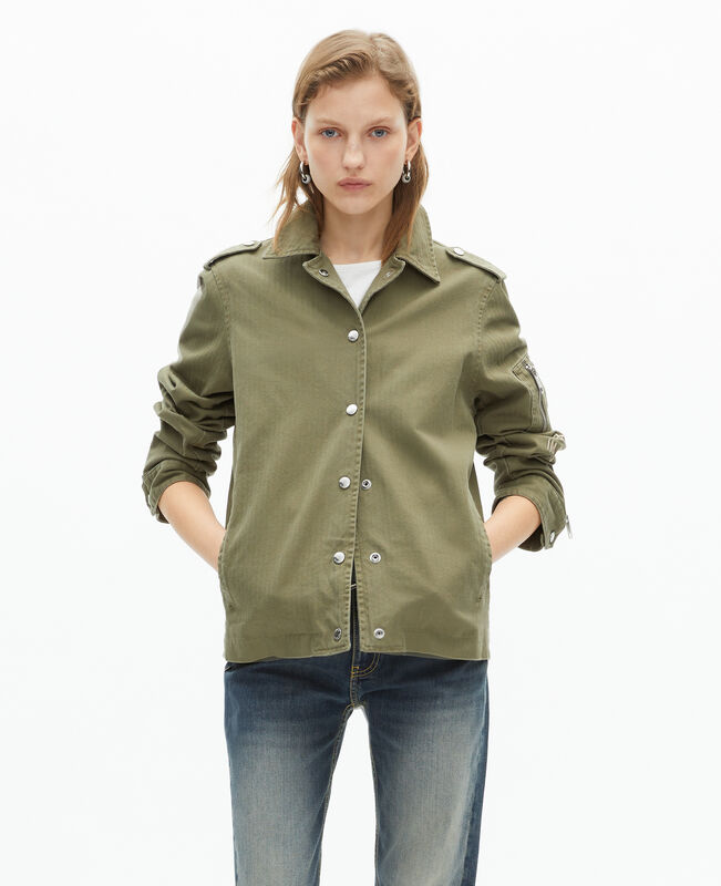 The Kooples FEMME KAKI veste kaki