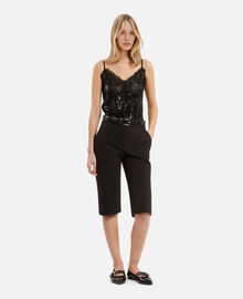 The Kooples FEMME BLACK bermuda capri noir