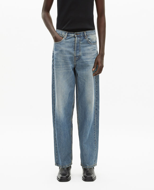 The Kooples HOMME USED RAPIECE jean droit bleu clair 