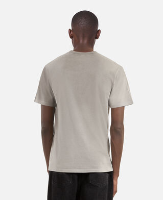 The Kooples HOMME GREY MELANGE t-shirt avec sérigraphie gris