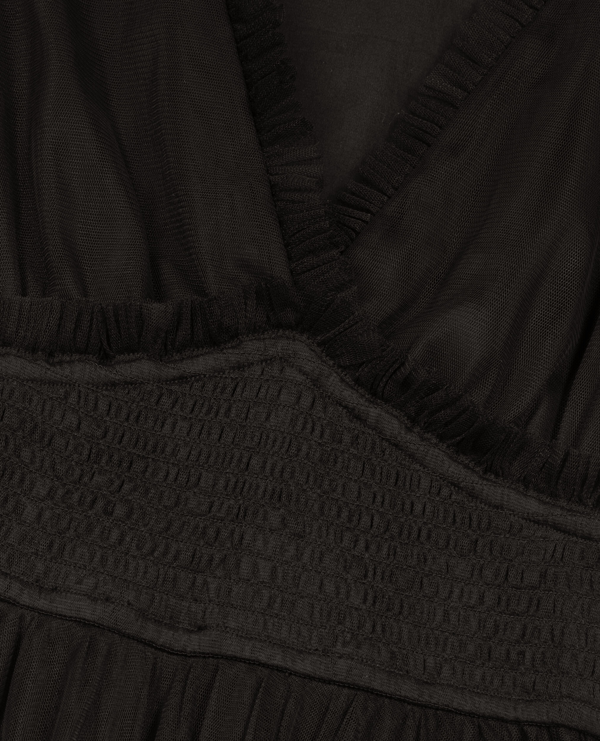 Robe courte en tulle noire, BLACK, hi-res image number null