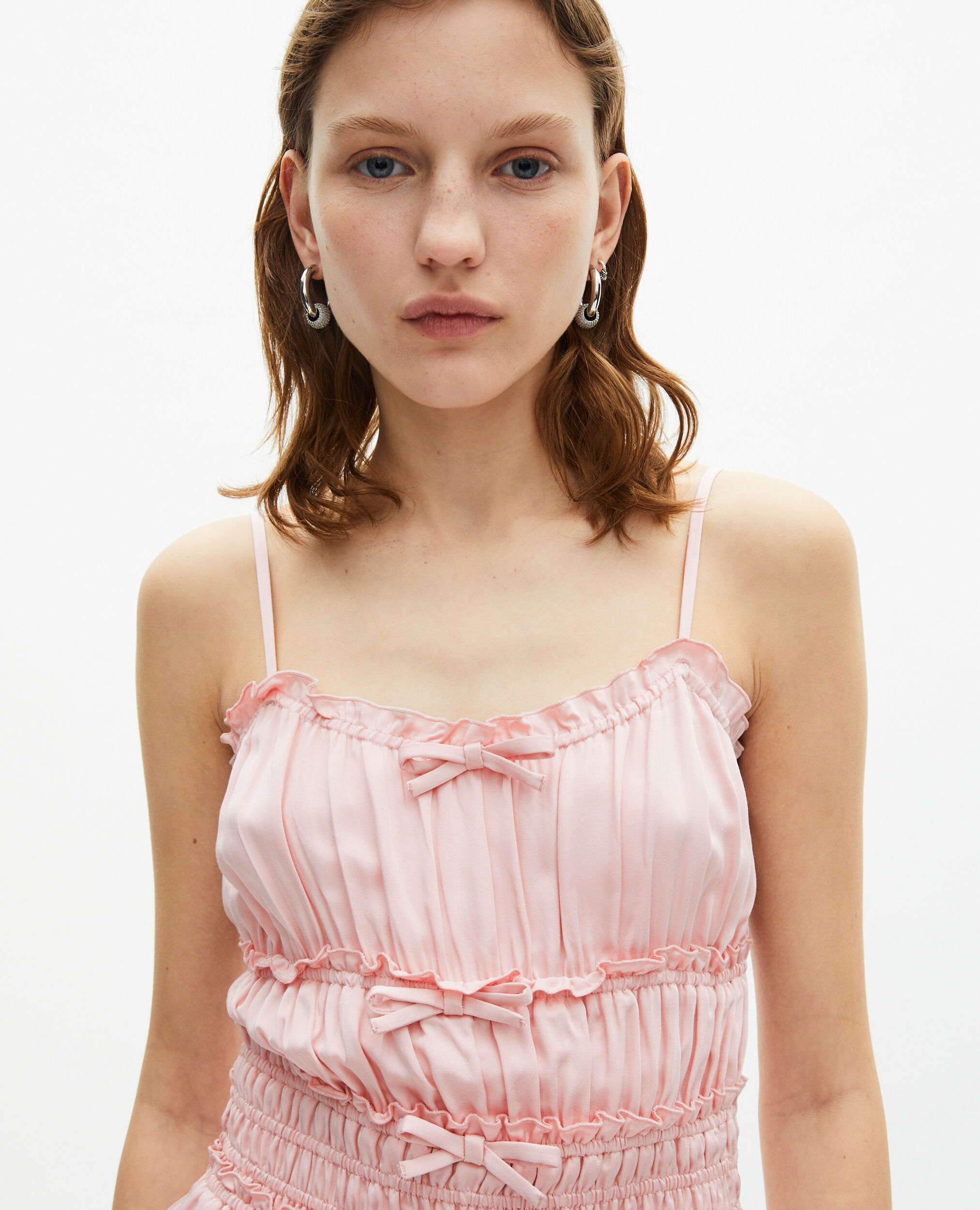 Robe courte avec nœuds lilas, LILA, hi-res image number null