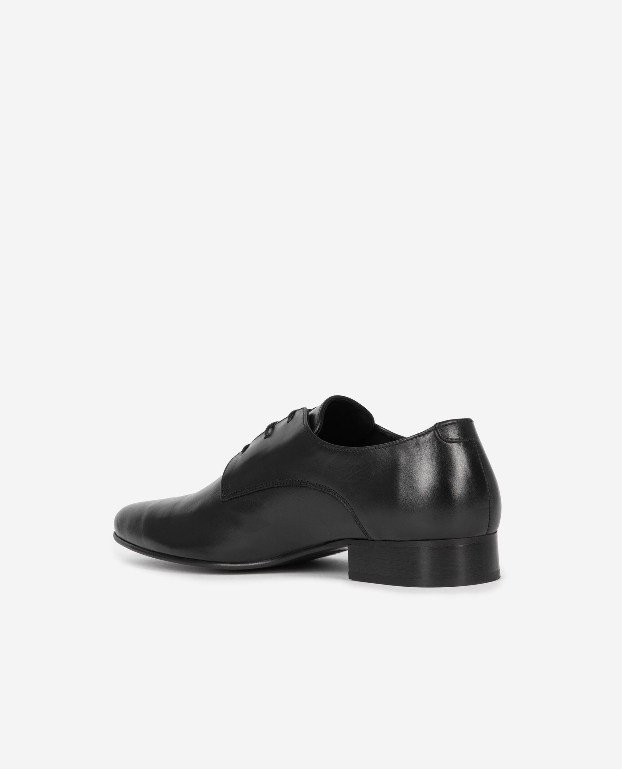 Derbies en cuir noir, BLACK, hi-res image number null