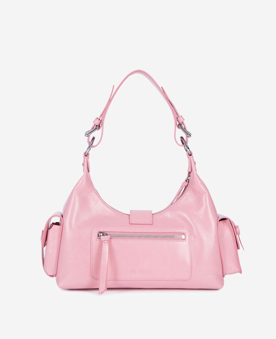 The Kooples DAMEN BABY PINK amelia-tasche aus rosafarbenem leder