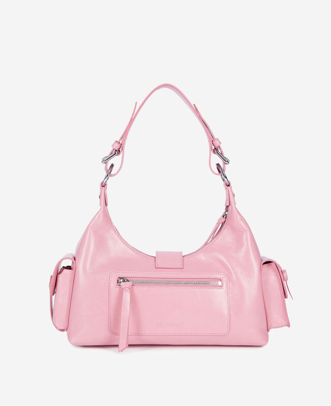 The Kooples FEMME BABY PINK sac amelia en cuir rose