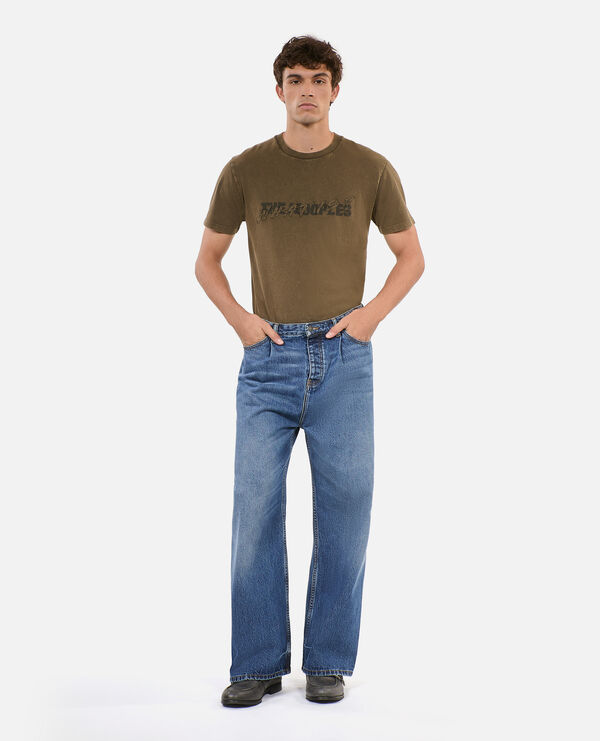 The Kooples HOMME BLUE ELECTRIC jean large bleu foncé