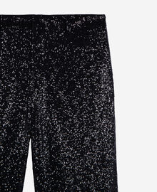 The Kooples HOMME BLACK pantalon droit à sequins noir