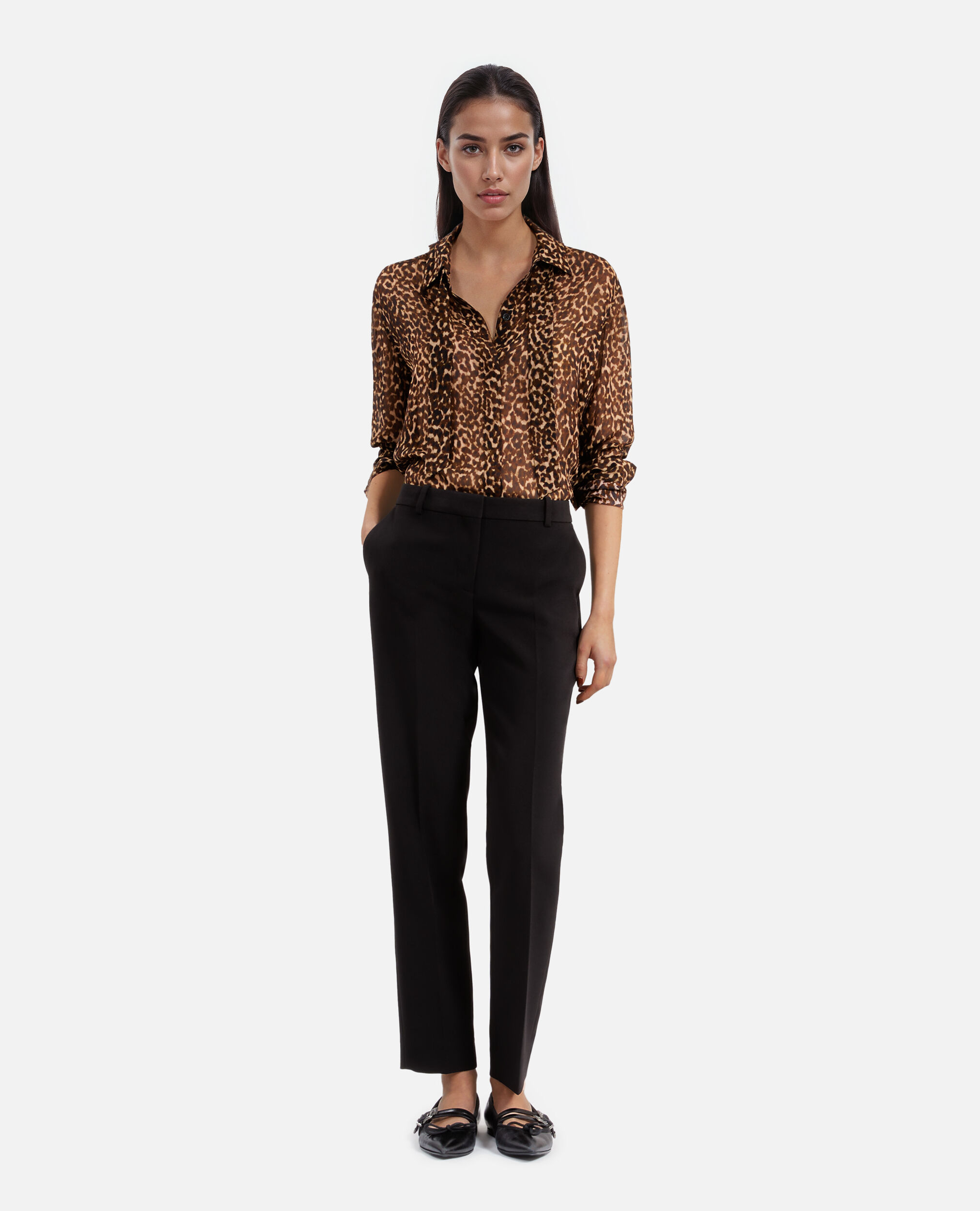 Chemise imprimé léopard, LEOPARD, hi-res image number null