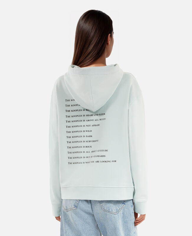 The Kooples FEMME BABY BLUE sweatshirt à capuche what is bleu clair