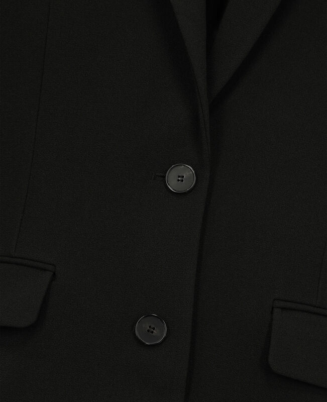 The Kooples FEMME BLACK veste tailleur coupe droite noire