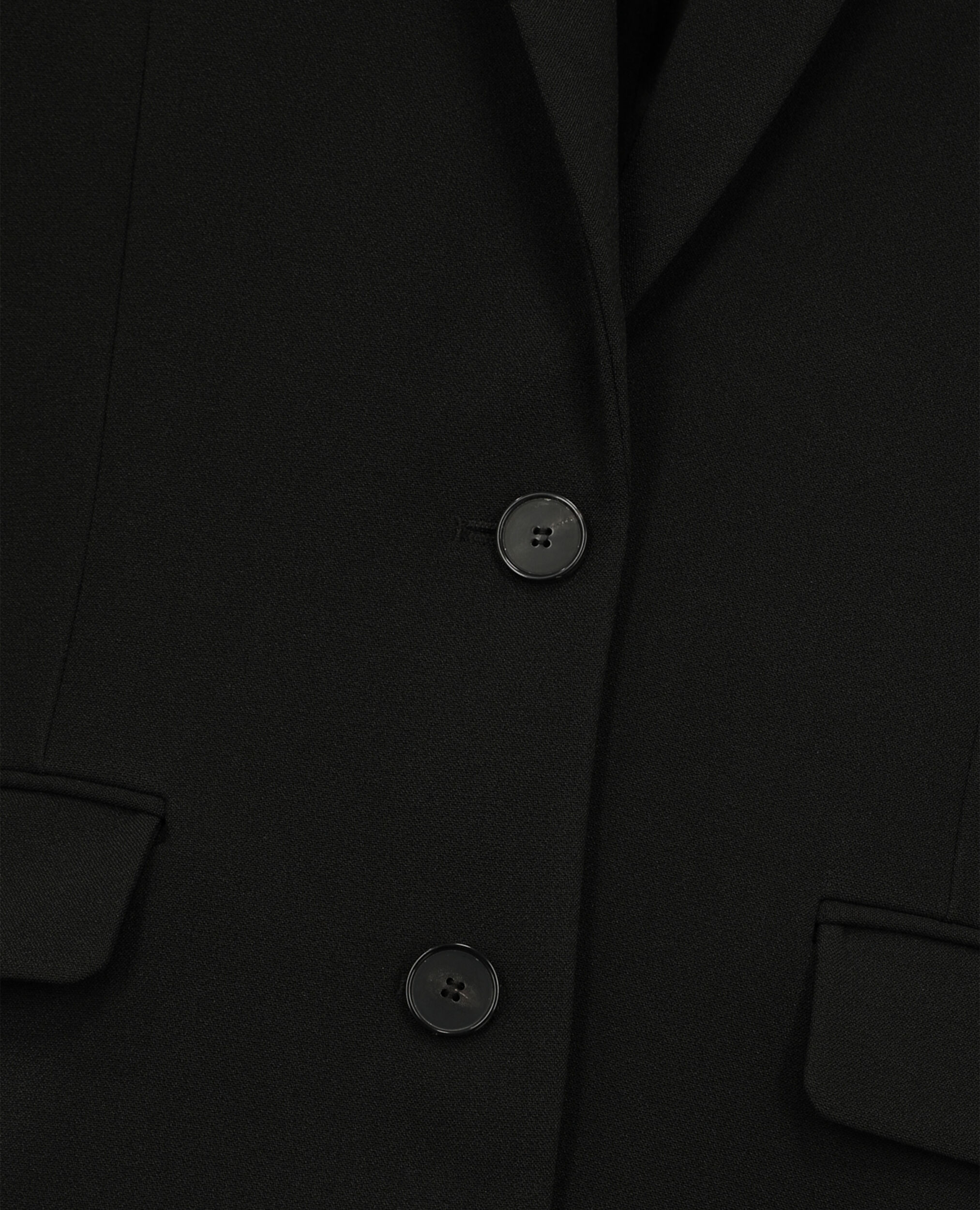 Veste tailleur coupe droite noire, BLACK, hi-res image number null