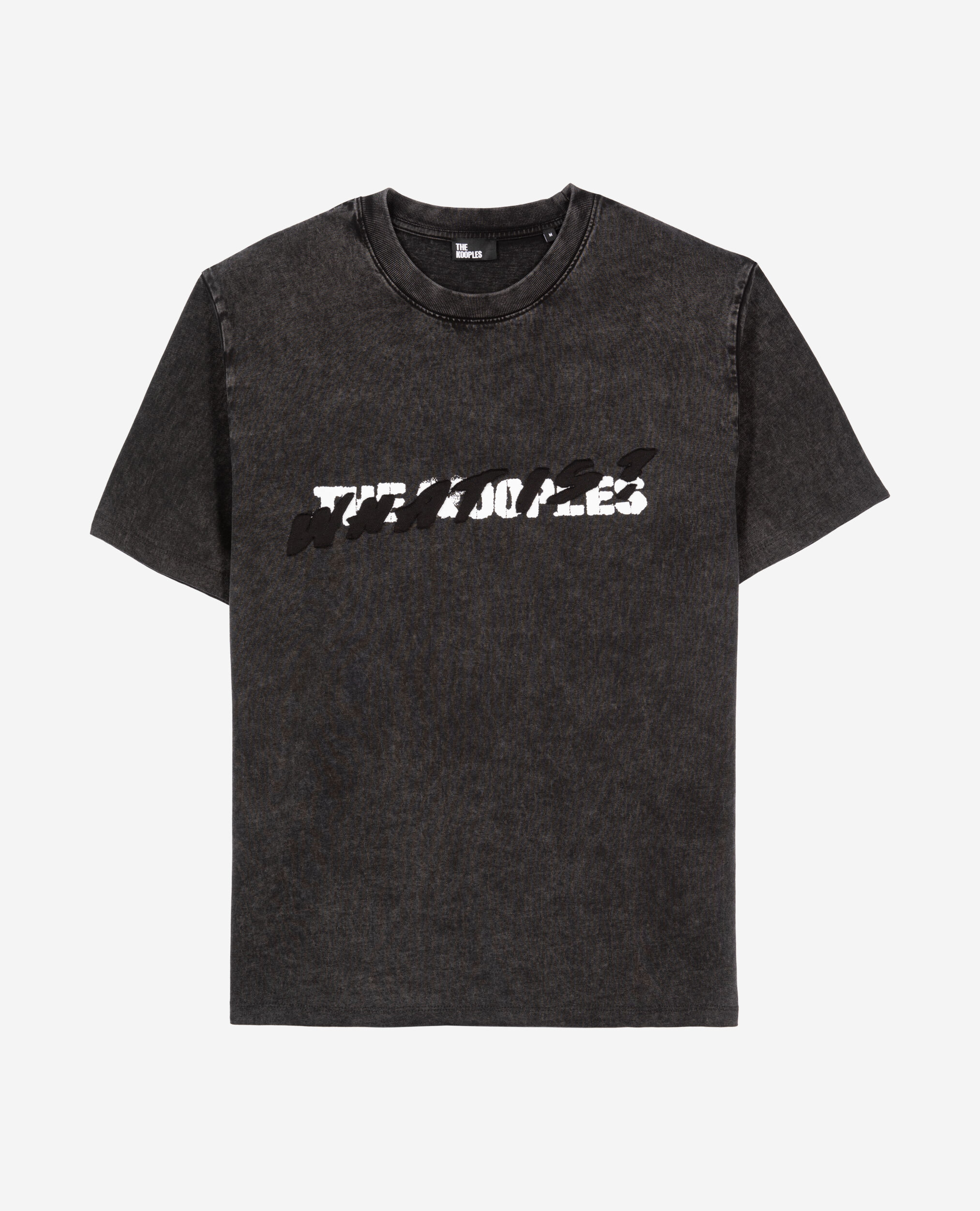 T-shirt What is noir, BLACK WASHED, hi-res image number null