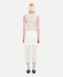 The Kooples FEMME ECRU jupe longue en dentelle écrue