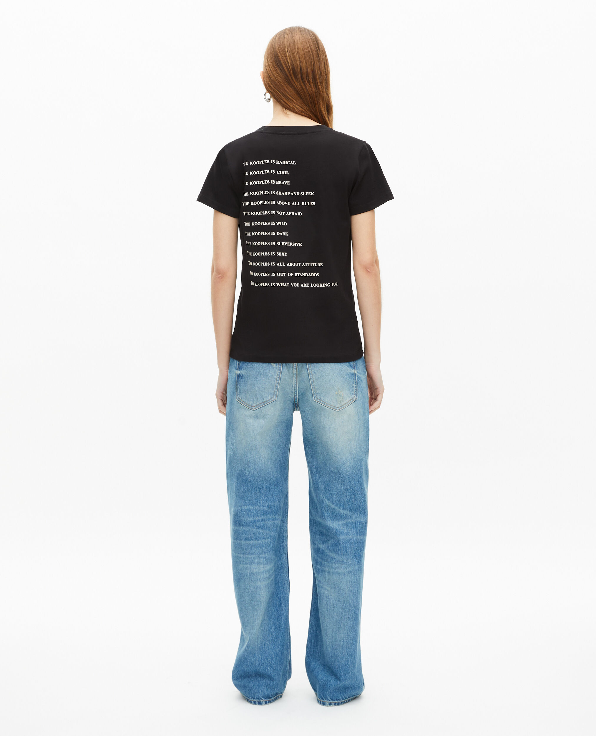 T-shirt What is effet néon noir, BLACK, hi-res image number null