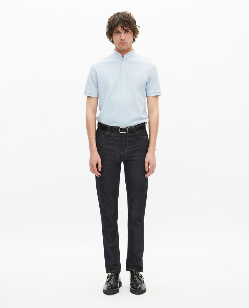 The Kooples HOMBRE LAVENDER polo de piqué de algodón azul claro