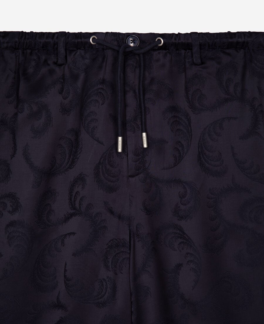 The Kooples HOMME NAVY short en jacquard marine