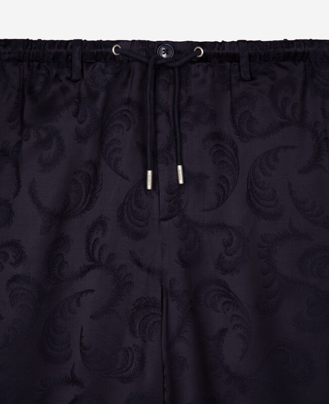 The Kooples HOMME NAVY short en jacquard marine