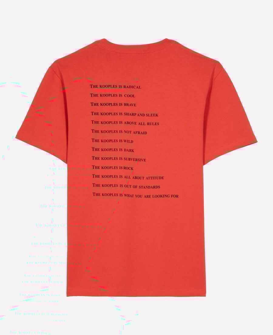 The Kooples HOMME RED t-shirt what is rouge