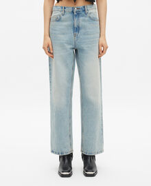 The Kooples FEMME BLUE BLEACHED / NAVY jean boyfriend bleu clair