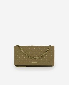 The Kooples FEMME KAKI pochette héritage small en canva kaki