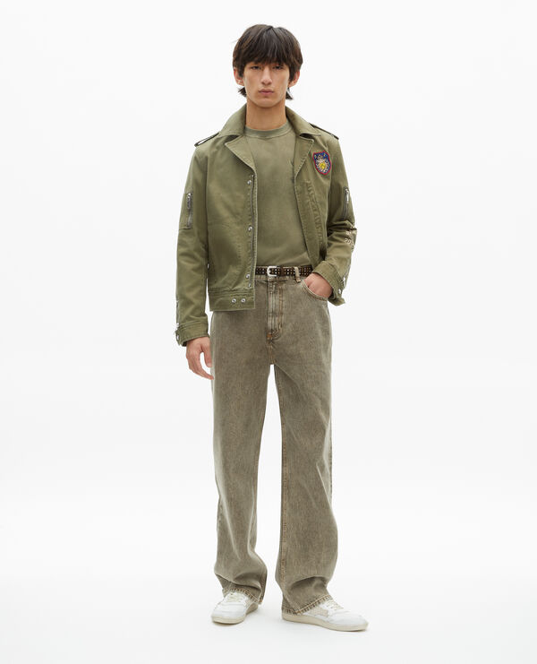 The Kooples HOMME KAKI blouson style officier kaki